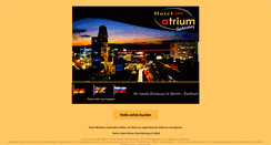 Desktop Screenshot of hotel-atrium-charlottenburg-berlin.de